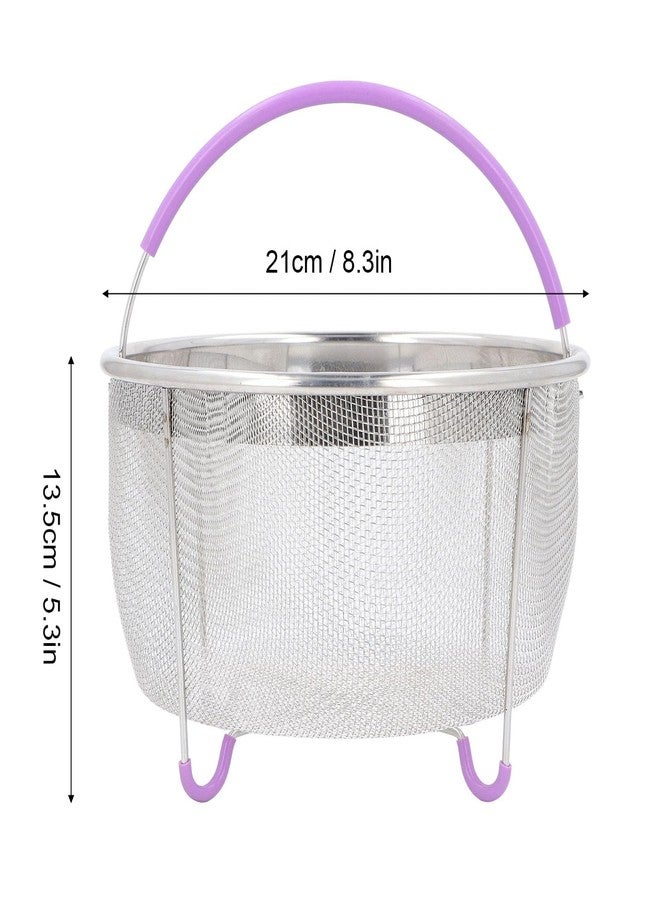 Sunicon Steamer Basket, Mesh Steaming Basket Stainless Steel Strainer and Insert for 6 qt quart Instant Pots Accessories, with Handle, fits IP Insta Pots, Instapot - Image 3